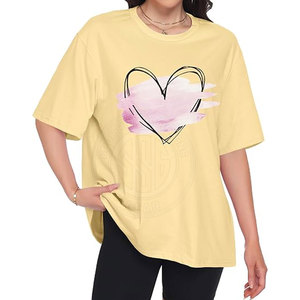 เสื้อยืดโอเวอร์ไซส์ผู้หญิง ขายส่ง ดีไซน์ใหม่ ผ้าฝ้าย ทรงหลวม แขนสั้น เสื้อลำลองสำหรับผู้หญิง แฟชั่นสตรีทประจำวัน - Product Image 6