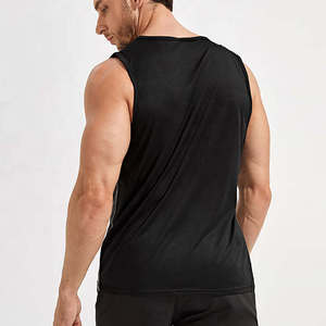 Venta directa de fábrica, camiseta sin mangas de talla grande para hombre, ropa deportiva, camiseta sin mangas a la moda para hombre - Product Image 3