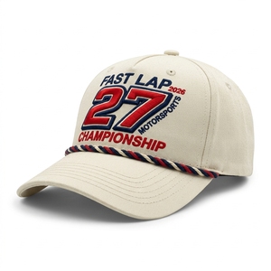 Casquette de baseball vintage en sergé de coton personnalisée avec broderie de lettres en relief, visière incurvée, style décontracté pour homme - Product Image 4