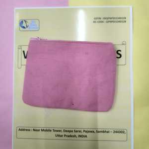กระเป๋าใส่เหรียญลูกปัดสีชมพูทำมือ ลายใบไม้ ดีไซน์ทันสมัย พร้อมซิป สำหรับผู้หญิง สาวๆ ใช้เป็นของขวัญ หรือใช้ในชีวิตประจำวัน กระเป๋าอเนกประสงค์สำหรับเดินทาง - Product Image 6
