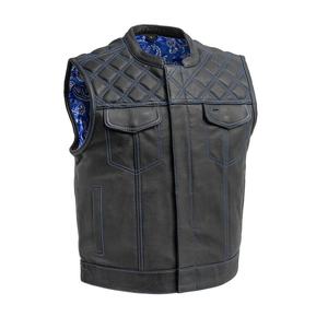 Gilet de moto tendance en cuir personnalisé coupe-vent grande taille pour homme – Fournisseur professionnel de gilets de sécurité pour la conduite 2026 - Product Image 6