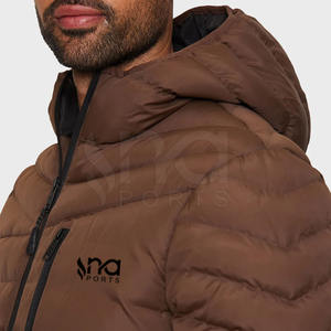 Chaqueta Acolchada Gruesa con Relleno Suave y Exterior Resistente al Viento para Momentos Fríos al Aire Libre, Chaqueta Acolchada Ligera de Invierno - Product Image 5