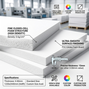 PVC Foam Board White PVC Panel <b>Waterproof</b> <b>Sheet</b> for Residential Interior Furniture Application - Product Image 2