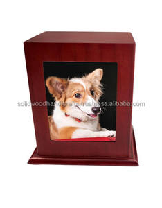 Handmade Funeral Wooden <b>Urn</b> for Pet Ashes Wood Cremation <b>Urns</b> for Cat and <b>Dog</b> Ashes - Product Image 1