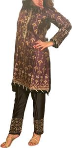 ชุดเดรสเย็บตะเข็บ2021ผ้าไหมและวิสคอสจากนักออกแบบปากีสถานอินเดียชัลวาร์คามีซผ้าวิสคอสที่สวยงามสำหรับโอกาสพิเศษขายดี - Product Image 3