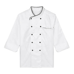 Abrigo de Chef Personalizado para Hombre, de Polialgodón, Doble Botonadura, Estilo Sólido, para Cocina, Hotel, Restaurante - Product Image 1