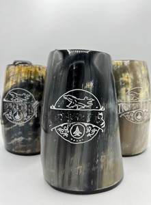 Handcrafted Latest Design Horn Travel Mug with Custom Logo and <b>Gift</b> <b>Box</b> Packaging for Restaurants Drinking Mug - Product Image 3