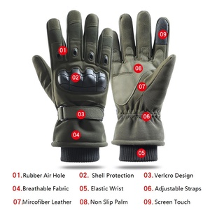 Guantes de Carreras de Dedo Completo con Correa de Muñeca Ajustable, Material PU Antideslizante para Actividades al Aire Libre, Unisex, Todas las Temporadas - Product Image 5