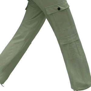 Pantalones Cargo Funcionales para Mujer, Cómodos, para Aventura, con Corte Holgado y Bolsillos Utilitarios, para Trabajo o Viaje, Servicio OEM - Product Image 4