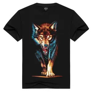 Men's T-Shirts wolf shirt bulk Designer High Quality custom tshirt printing mens clothing 100% Cotton Print Anything Men Tshirt