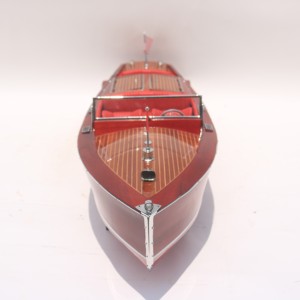 CHRIS CRAFT RUNABOUT 1930 - Maqueta de Lancha Rápida Americana Hecha a Mano en Madera - Product Image 5
