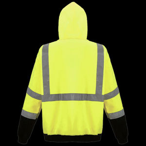 Sudadera con Capucha de Invierno Clase 1 al por Mayor, de Forro Polar Resistente, de Alta Visibilidad, Reflectante, Impermeable, con Logotipo Personalizable - Product Image 4