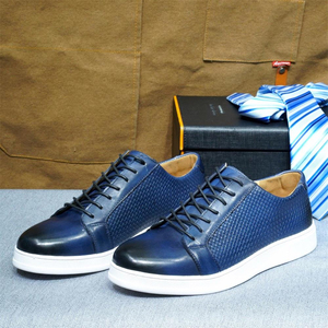 Chaussures habillées en cuir véritable noir à lacets, bout rond, respirantes, pour hommes, couleur unie, toutes saisons, semelle intermédiaire en EVA - Product Image 6