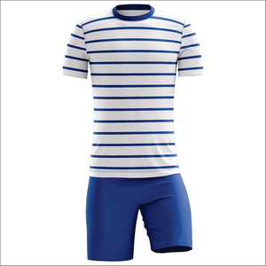 Uniformes de Fútbol Unisex, 100% Poliéster, Transpirables, Duraderos, con Opción de Impresión por Transferencia de Calor en la Parte Delantera, Mangas Cortas, Pedidos al Por Mayor OEM - Product Image 5