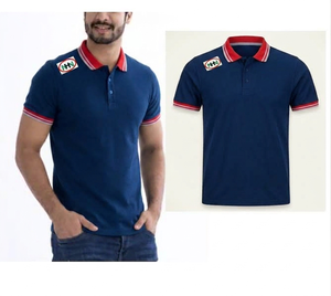Polo brodé en coton pour homme, personnalisé avec logo imprimé ou brodé, de haute qualité, uni, décontracté, pour le golf, vente en gros - Product Image 2