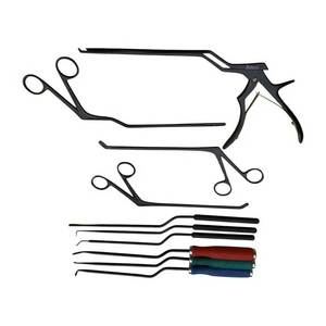 Conjunto de instrumentos quirúrgicos ortopédicos mínimamente invasivos para la columna lumbar posterior, para procedimientos de columna vertebral - Product Image 1