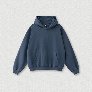 Ensemble sweat à capuche et pantalon de jogging oversize en coton épais pour homme, style streetwear automne, effet délavé soleil, 400 g/m², délavé à l'acide, effet vieilli - Product Image 3
