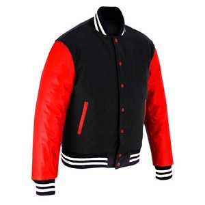 Letterman Winter <b>jacket</b> Wool Body Genuine Leather Sleeves Winter Wear <b>Smart</b> Stylish Varsity <b>Jacket</b> for men - Product Image 4