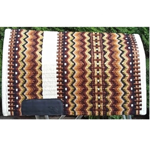 Tapis de selle 100 % laine de Nouvelle-Zélande, double tissage, tissés à la main, couleurs attrayantes pour l'équitation western, couverture pour chevaux de spectacle - Product Image 1