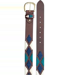 Cinturón de Polo Personalizable para Montar a Caballo con Hebilla de Pin y Cuero Genuino de Grano Completo, Cinturón de Cuero con Hebilla de Acero de Doble Punta - Product Image 2