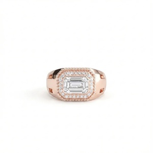 Anillo de Diamantes Solitario con Corte Redondo Estilo Viena - Oro de 9k, 14k y 18k - Product Image 3