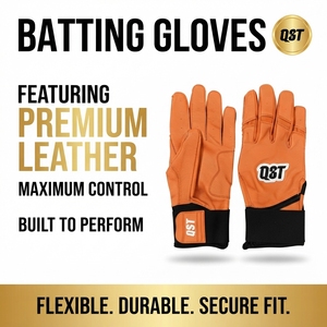 Gants de frappe de baseball en cuir à marque privée, respirants, pour l'entraînement sportif, avec fermeture auto-agrippante pour adultes - Product Image 2