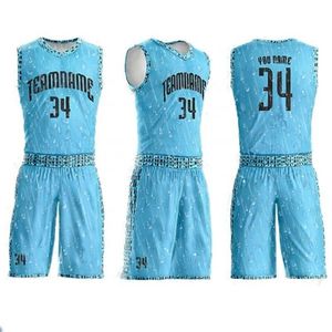 Maillots de basketball personnalisés en tissu mesh 100 % polyester respirant, anti-UV et anti-bactérien, coupe athlétique courte, avec logo sublimé pour - Product Image 1