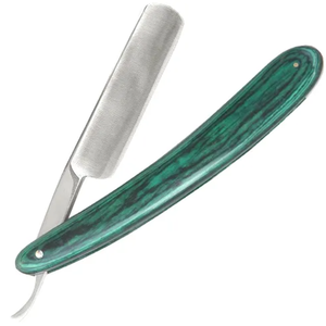 High Quality Custom Single Blade Stainless Steel Barber Razors with Wood Handle - Product Image 1