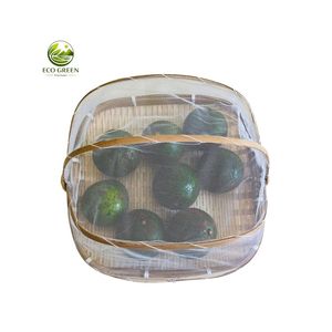 Natural <b>Round</b> Bamboo Food <b>Cover</b> Basket with Fine Mesh Lid Handmade Tray for Kitchen Counter and Dining <b>Table</b> - Product Image 5