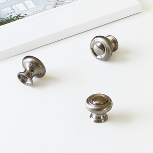 Poignée de meuble minimaliste ronde en alliage de zinc pas chère pour cuisine, salle de bain, commode, tiroir et quincaillerie de meubles de chevet - Product Image 1