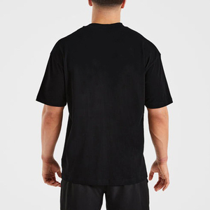 Camiseta Oversize de Algodón Pesado 260GSM para Hombre, Hombros Caídos, Ajuste Holgado, Estilo Urbano Unisex, Casual, Color Liso - Product Image 3