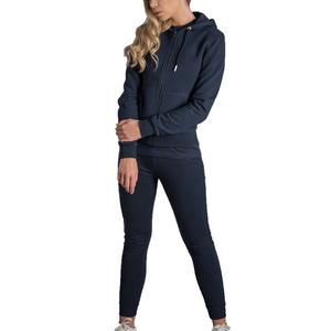 Conjunto Deportivo con Capucha para Mujer, Ecológico, 100% Algodón, Bloques de Color, Manga Larga, Corte Regular, Pantalones Deportivos Casuales con Bolsillos Laterales, para Invierno - Product Image 4