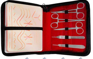 Reusable Medical Surgical <b>Suture</b> Practice Pad <b>Kit</b> with Manual Instruments and Stainless Steel Tools - Product Image 5