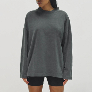 Camiseta Casual Extra Grande para Mujer, 100% Algodón Grueso, Transpirable, Talla Grande, con Botones, Personalizable, Ajuste Cómodo - Product Image 4