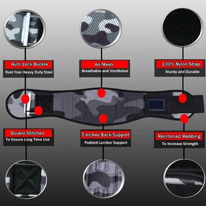 Ceinture de gymnastique d'haltérophilie en néoprène EVA unisexe ceinture d'entraînement en nylon personnalisée ceinture d'entraînement droite fournisseur pakistanais soutien du dos en gros - Product Image 4