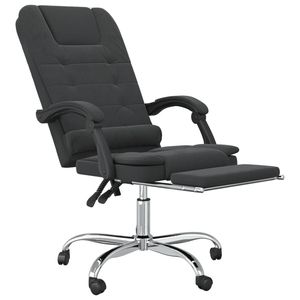 Silla de Oficina de Metal con Terciopelo Negro y Función de Masaje, Asiento de Madera Contrachapada Mediana, Elegante y Cómodo para el Espacio de Trabajo - Product Image 6