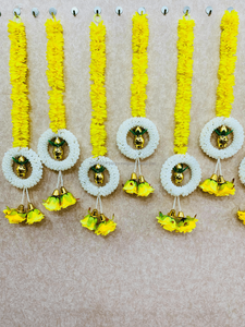 Cloth Gajra Garland Strings Handmade Jasmine Mogra Hanging Loop Artificial Jasmine Flower Hanging Wedding Party Decor Strings - Product Image 4