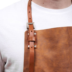 SALUBRIOUS SPORTS Delantal de Trabajo Unisex de Cuero Vacuno Resistente al Calor, Personalizado, para Protección Corporal y Herramientas de Limpieza del Hogar - Product Image 4