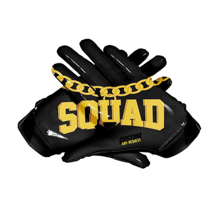 Custom Logo American Football Gloves Grip-Enhanced Receiver Gloves | Youth & Adult Sizes | OEM ODM Manufacturer Football Gloves - Product Image 2