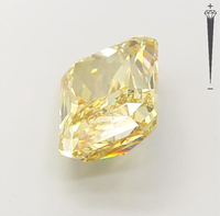 Diamante Cultivado en Laboratorio Certificado IGI de 4.54 CT, Corte Radiante, Amarillo Intenso Fantasía, Claridad VS1, 607396730, Joyería ROYAL GEMS