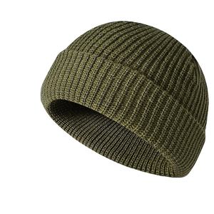 Bonnet à pompon en peluche tricoté avec logo personnalisé, bonnet chaud d'hiver à surpiqûres colorées pour hommes, bonnet ajustable à usage quotidien - Product Image 3