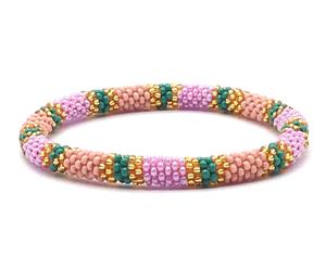 สร้อยข้อมือลูกปัดแก้วถักโครเชต์ดีไซน์ไม่ซ้ำใคร งานแฮนด์เมด แฟชั่นสำหรับผู้หญิง คุณภาพสูง ใช้ได้ทุกวัน แบรนด์อาฮาน่า - Product Image 1