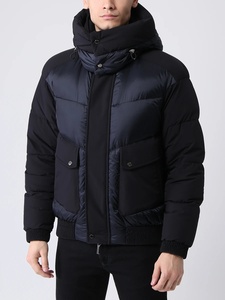 Men's Casual Winter Down Jacket with Zipper Closure Lightweight Hooded Puffer Bubble Seamless Waterproof Plus Size Winter Coat - Product Image 3
