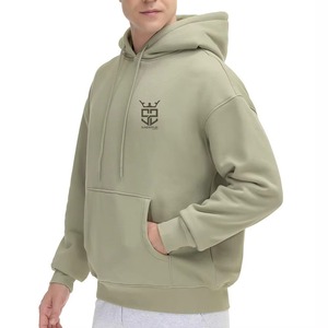 Nuevas sudaderas con capucha básicas para hombre, de alta calidad, transpirables, ligeras, con logotipo personalizado y bolsillo frontal. - Product Image 3