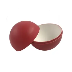 Biologisch abbaubare recycelbare Zuckerrohr pulpe Maßge schneiderte rote festliche Dekoration Ersetzen Sie Kunststoffe Bagasse Capsule Ball Case Toys