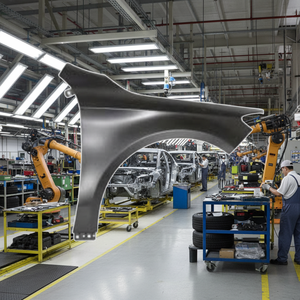 Nuevo Guardabarros Delantero Derecho Original OEM de Aluminio para CLA Clase W117 2013-2019, Número de Pieza de Repuesto 1178810201 - Product Image 1