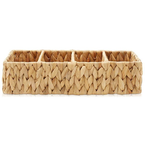 2 Water Hyacinth Storage Baskets Woven Storage <b>Bins</b> water hyacinth - Product Image 2