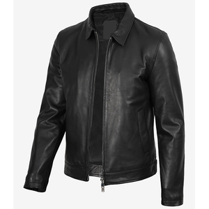 2026 OEM Hot Trending Genuine Black Cowhide Leather <b>Jacket</b> For Men's High Quality Low MOQ Plus-size Winter Fashion <b>Heated</b> <b>Jacket</b> - Product Image 3