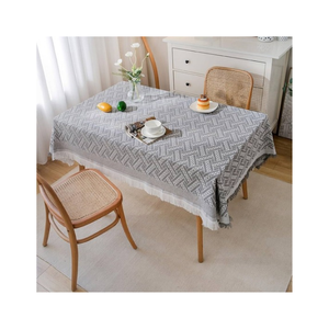 ISO 9001 Durable Anti Colour Fading Eco Friendly Red Printed Snowflake <b>Tablecloth</b> Classic Christmas Design Washable Home Decor - Product Image 6
