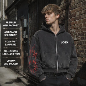 Pulls à capuche en polaire surdimensionnés brodés pour l'hiver, personnalisables pour les marques en ligne - Product Image 5